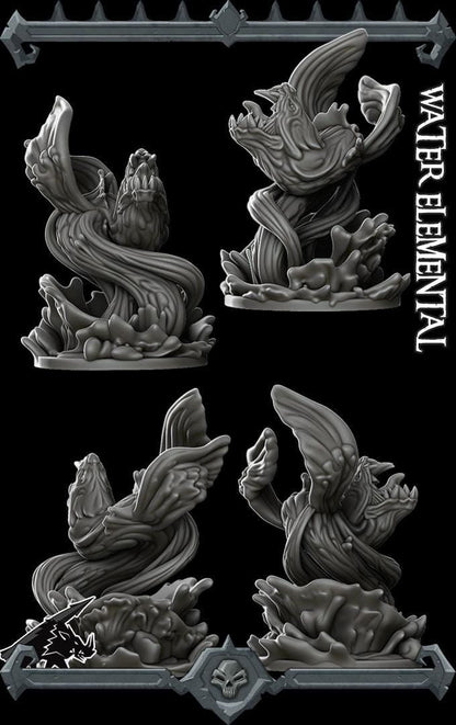Water Elemental | Nature Miniature | Rocket Pig Games | Resin | Fantasy | DnD | RPG | TTRPG | Tabletop