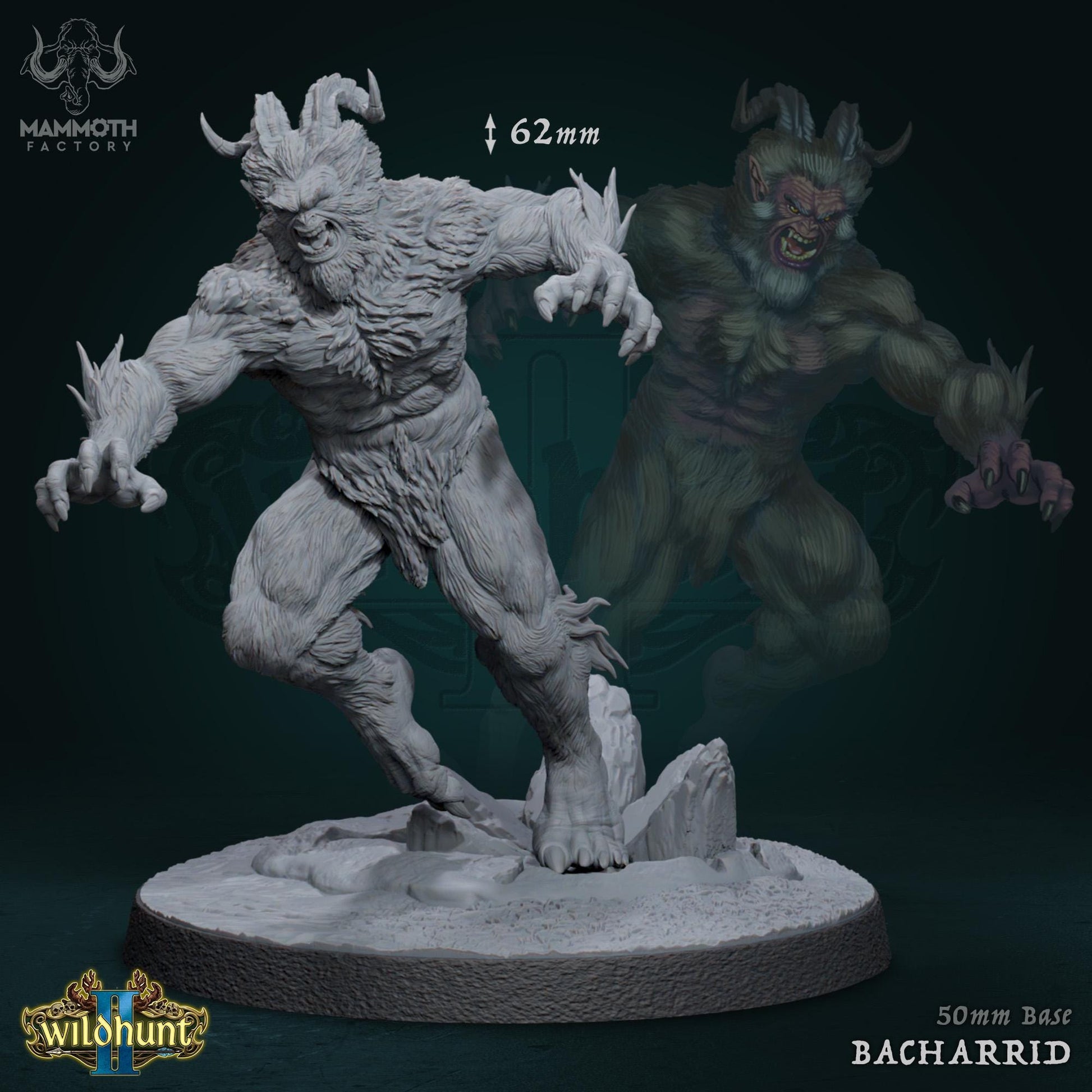 a statue of a creature with horns and claws