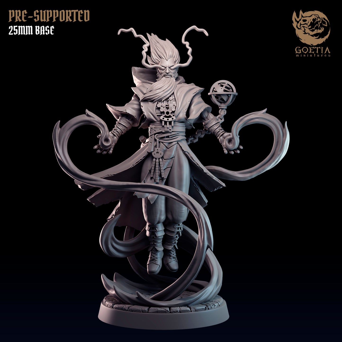 a statue of a demon holding a sword