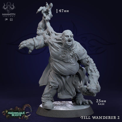 a white statue of a demon holding a demon