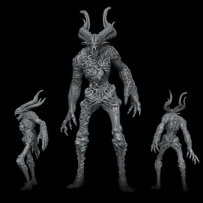 a black and white photo of a demonic creature