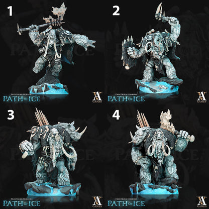 a set of four pictures of a statue of a demon