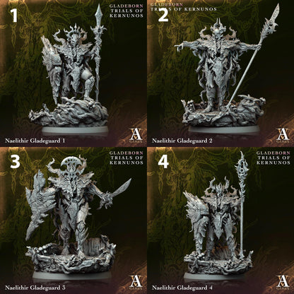a set of four pictures of a statue of a demon