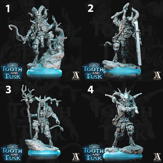 a set of four pictures of a statue of a man with a sword