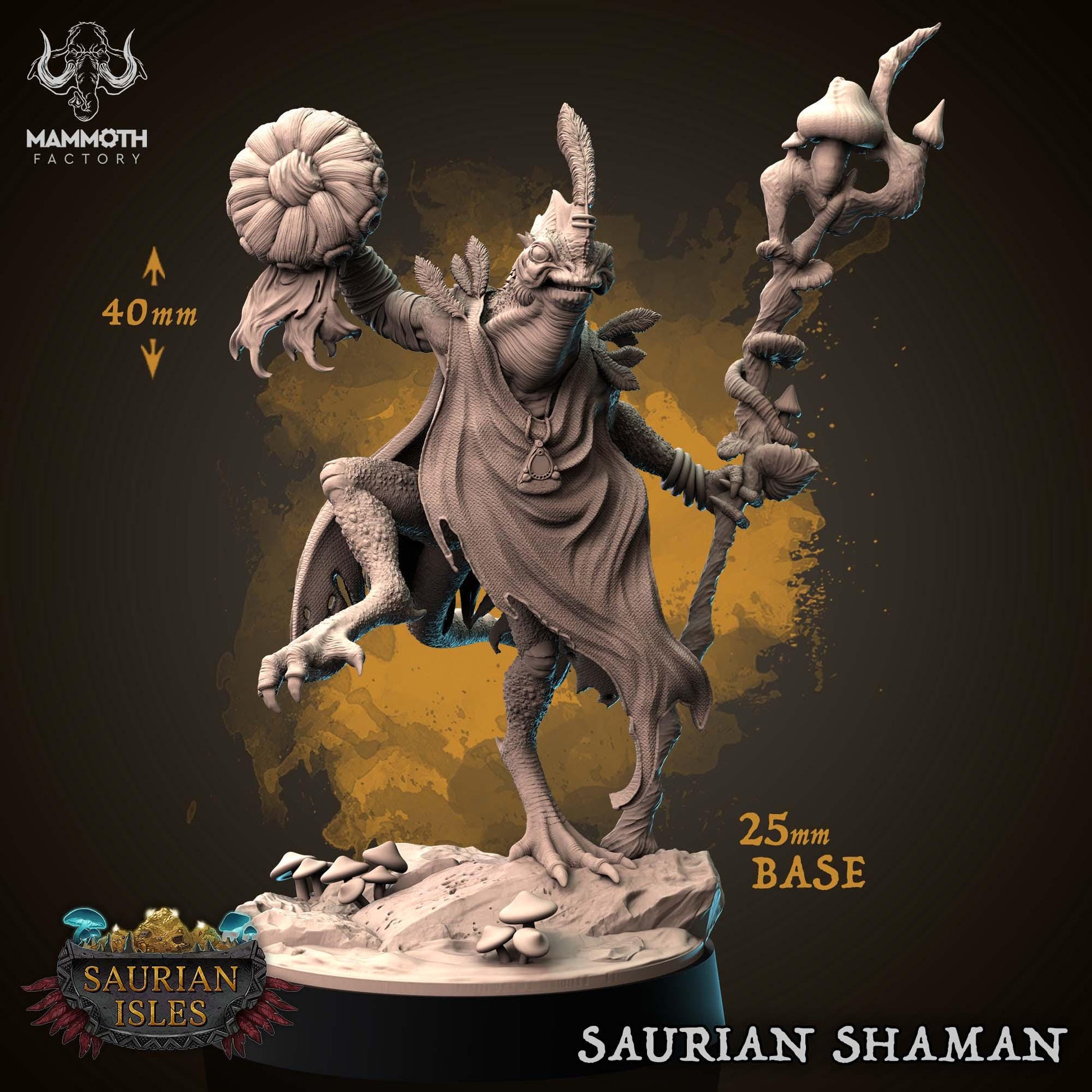 a statue of a demon with a staff