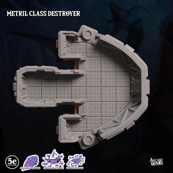 a close up of a model of a metal class destroyer