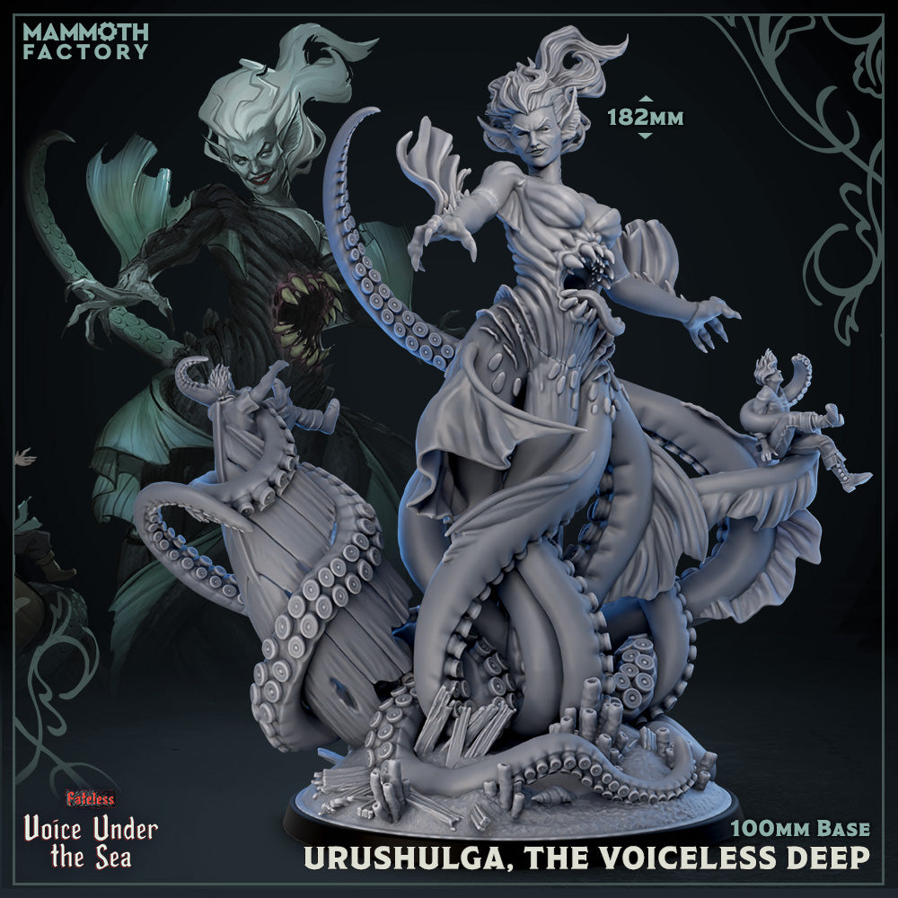 a statue of a woman riding a dragon next to a demon