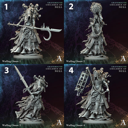 a set of four pictures of a woman with a sword