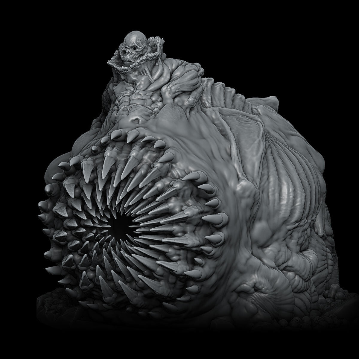 a black and white photo of a sculpture