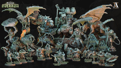 a bunch of different types of warhammer figures