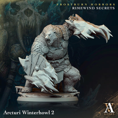 a statue of a bear holding a sword