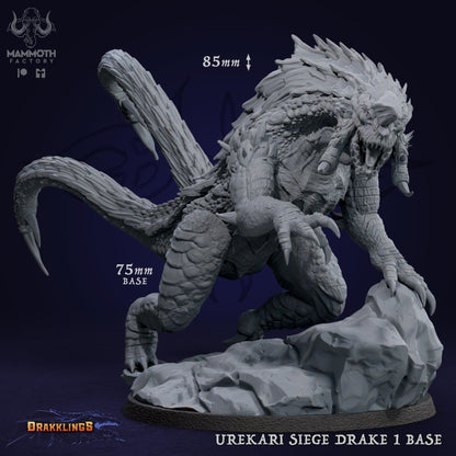 a white statue of a creature on a rock