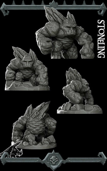 Stoneling | Nature Miniature | Rocket Pig Games | Resin | Fantasy | DnD | RPG | TTRPG | Tabletop