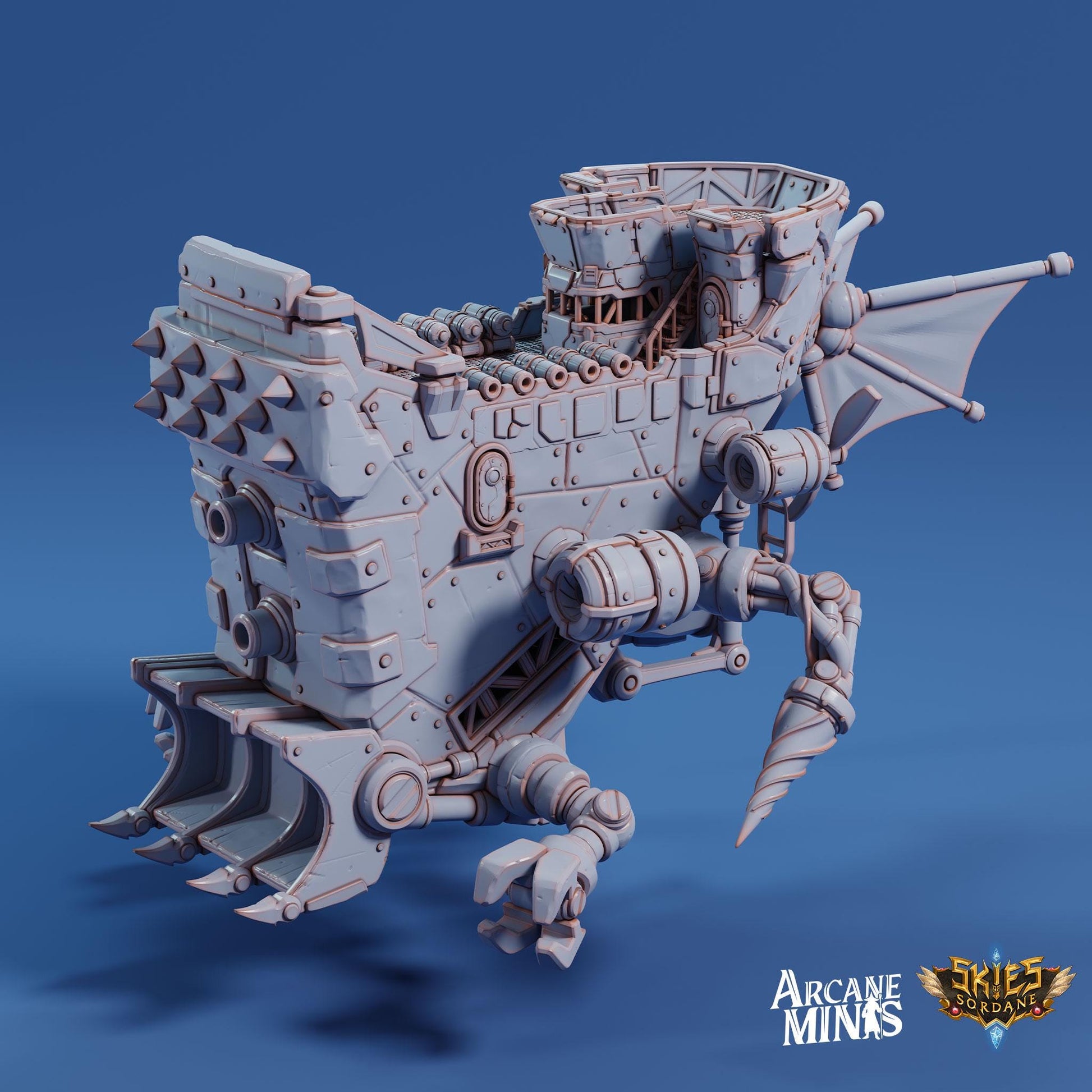 a 3d model of a giant robot like vehicle