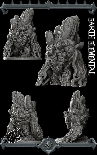Earth Elemental | Nature Miniature | Rocket Pig Games | Resin | Fantasy | DnD | RPG | TTRPG | Tabletop
