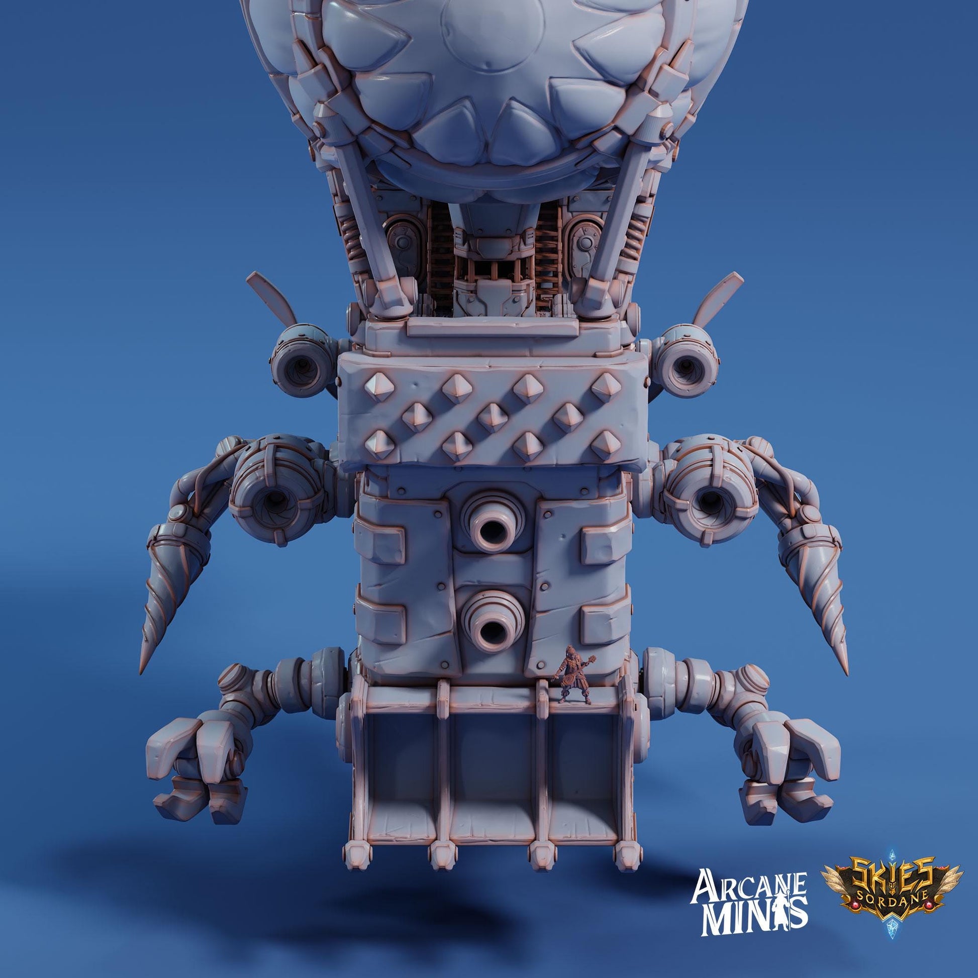 a stylized image of a robot made of plastic