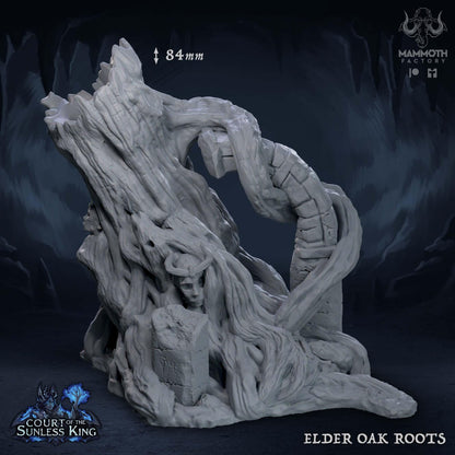 a statue of a woman sitting on top of a tree stump