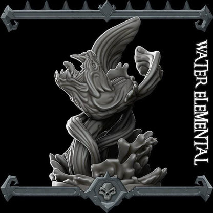 Water Elemental | Nature Miniature | Rocket Pig Games | Resin | Fantasy | DnD | RPG | TTRPG | Tabletop