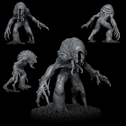 a group of alien figurines on a black background