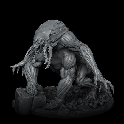 a black and white photo of a creature