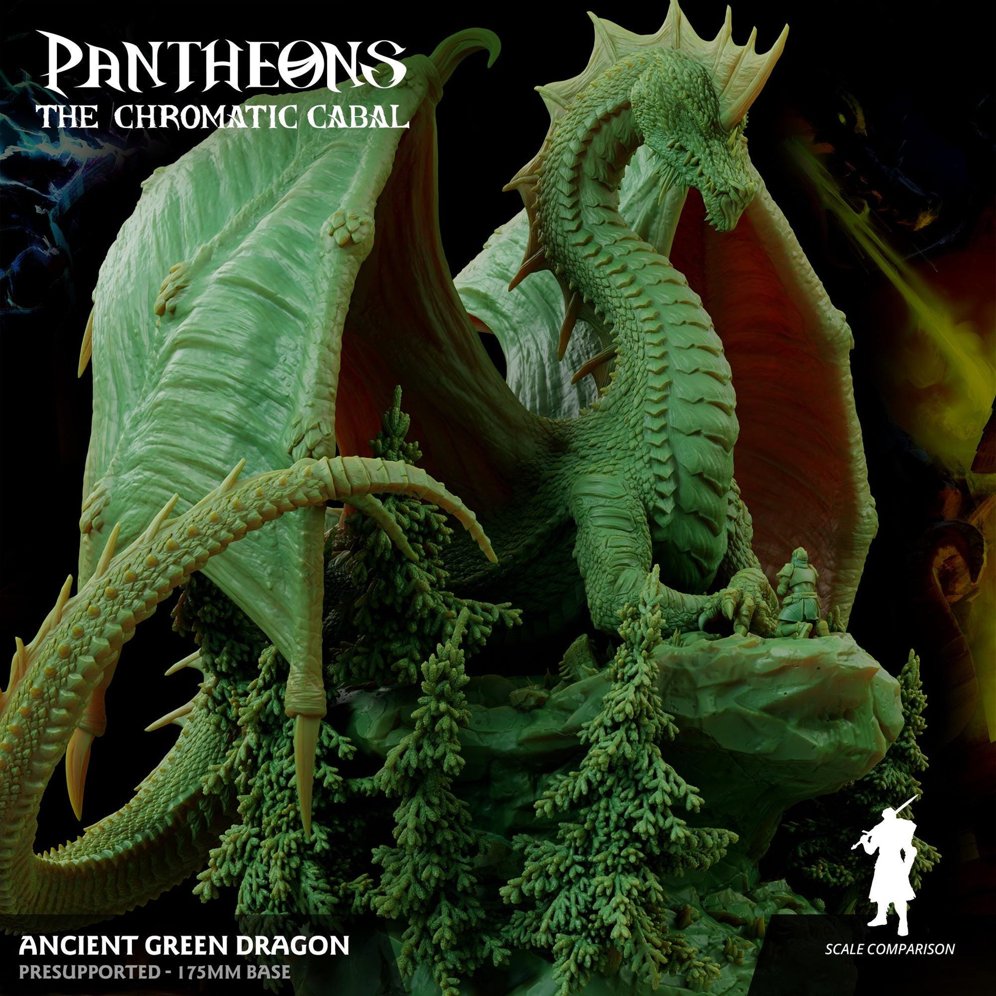 a close up of a green dragon statue