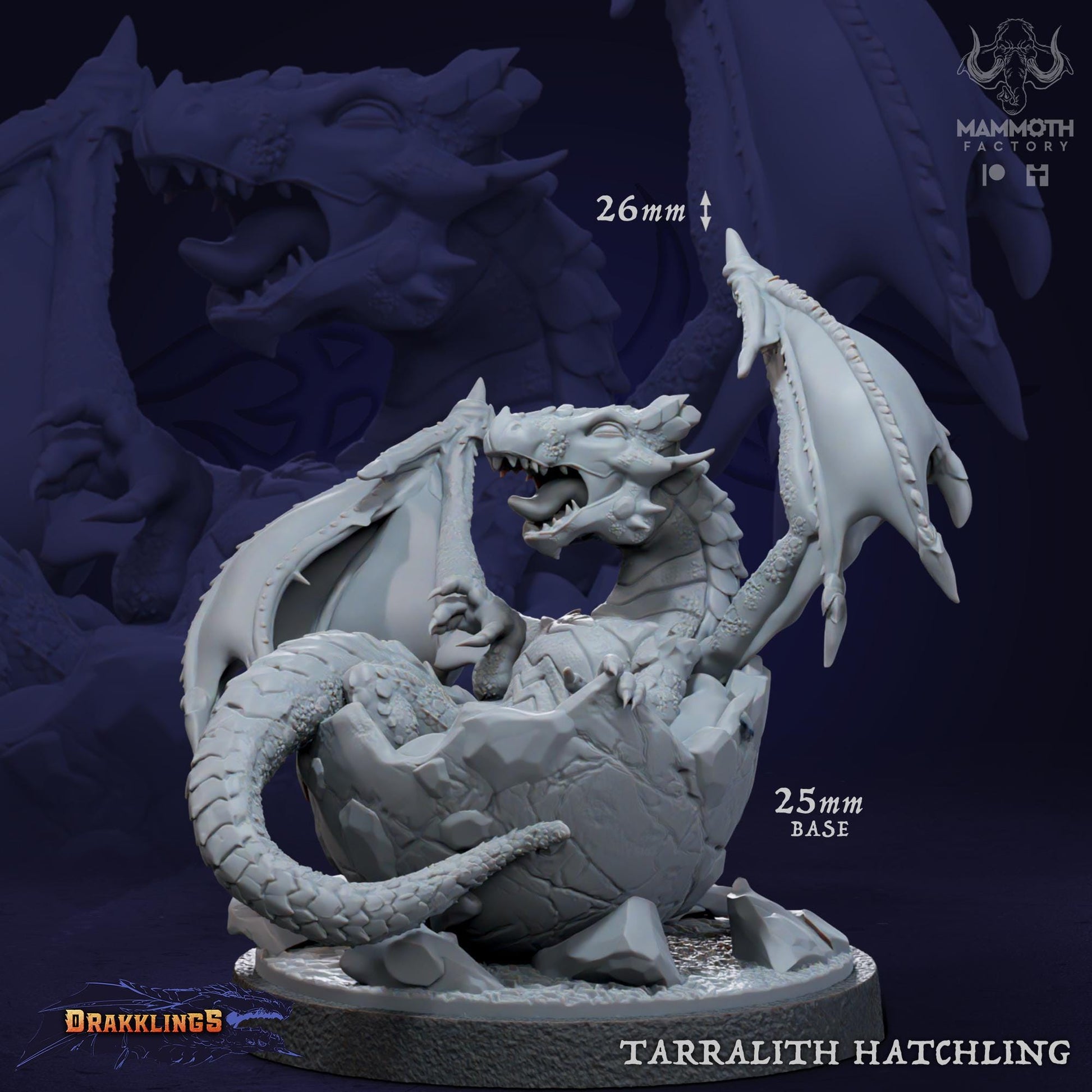 a white statue of a dragon sitting on top of a table