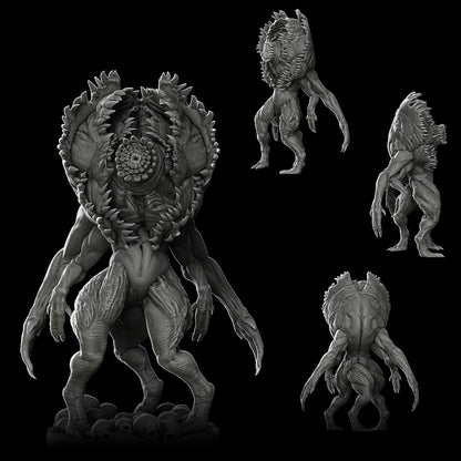 a group of alien like creatures on a black background