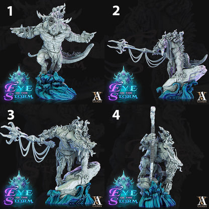 a series of photos showing how to make a statue