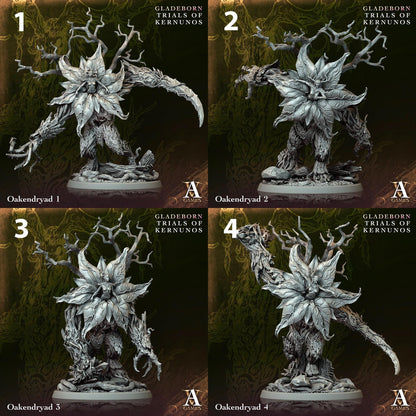 a set of four pictures of a demon