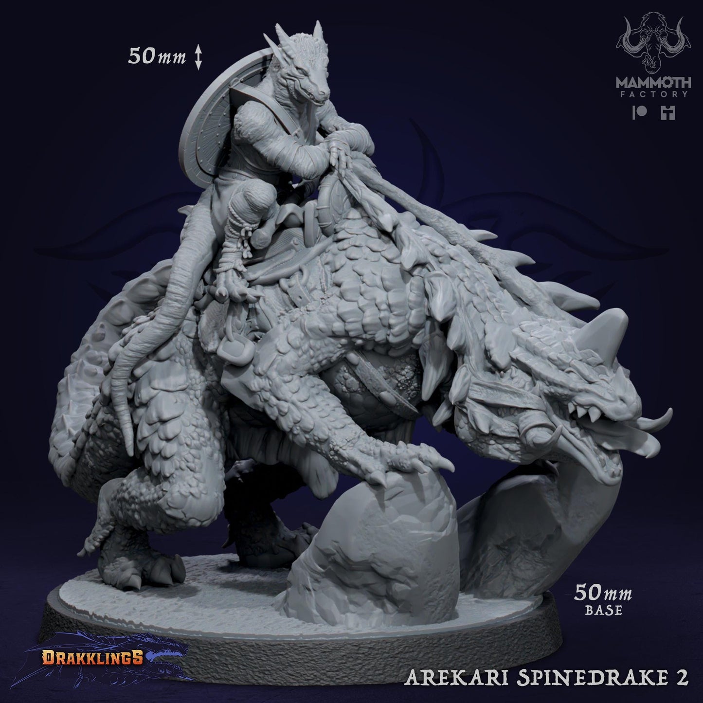 a statue of a demon riding a dragon
