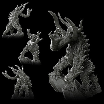 a black and white photo of a dragon statue