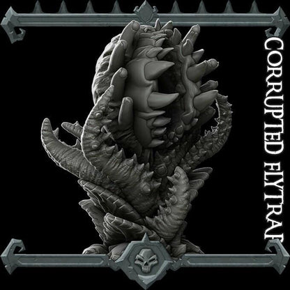 Corrupted Flytrap | Plant Miniature | Rocket Pig Games | Resin | Fantasy | DnD | RPG | TTRPG | Tabletop