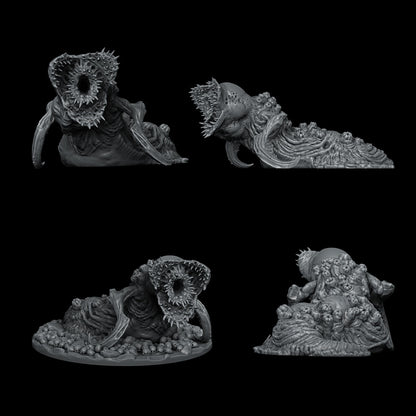 a set of three figurines of a woman and a bird