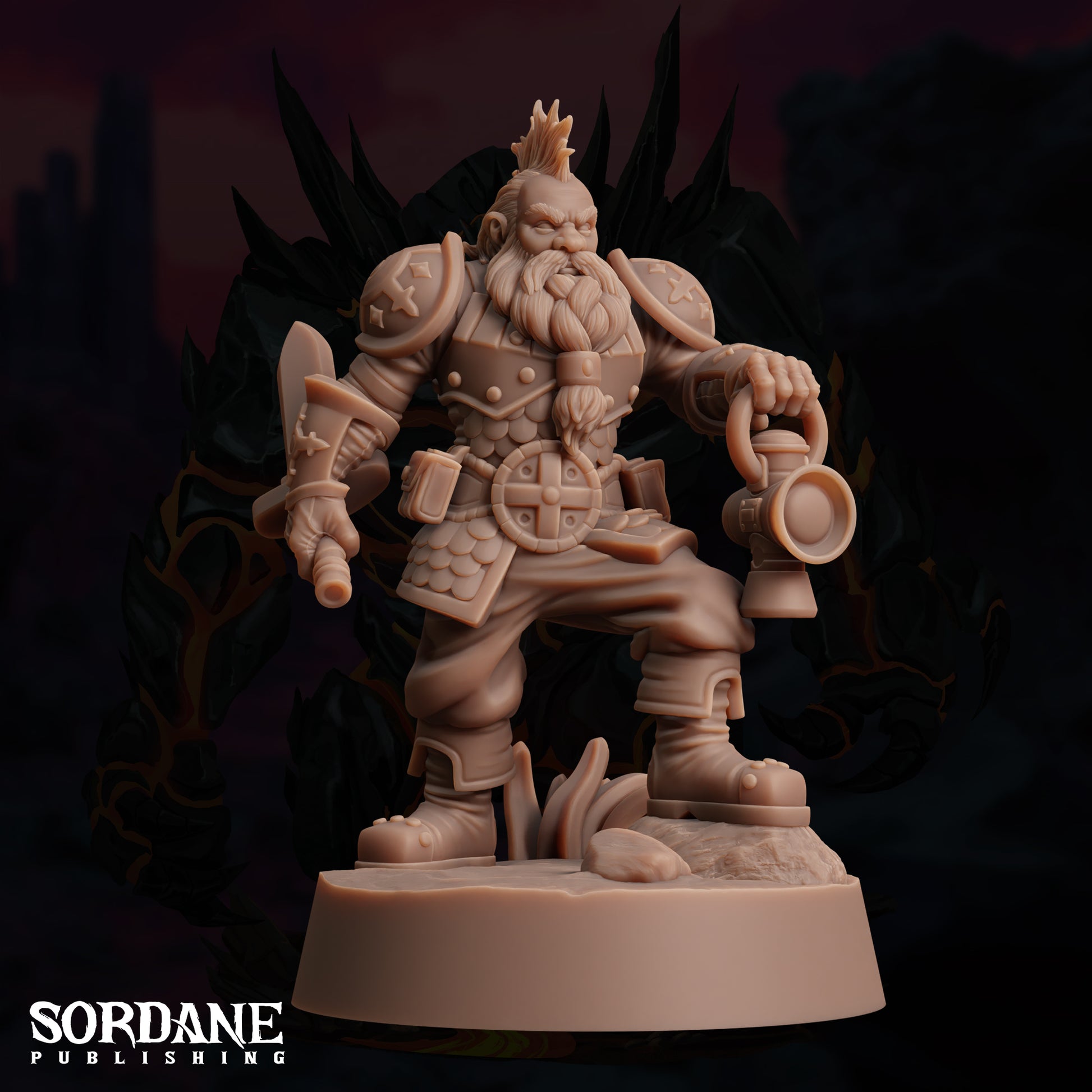 a statue of a man with a sword