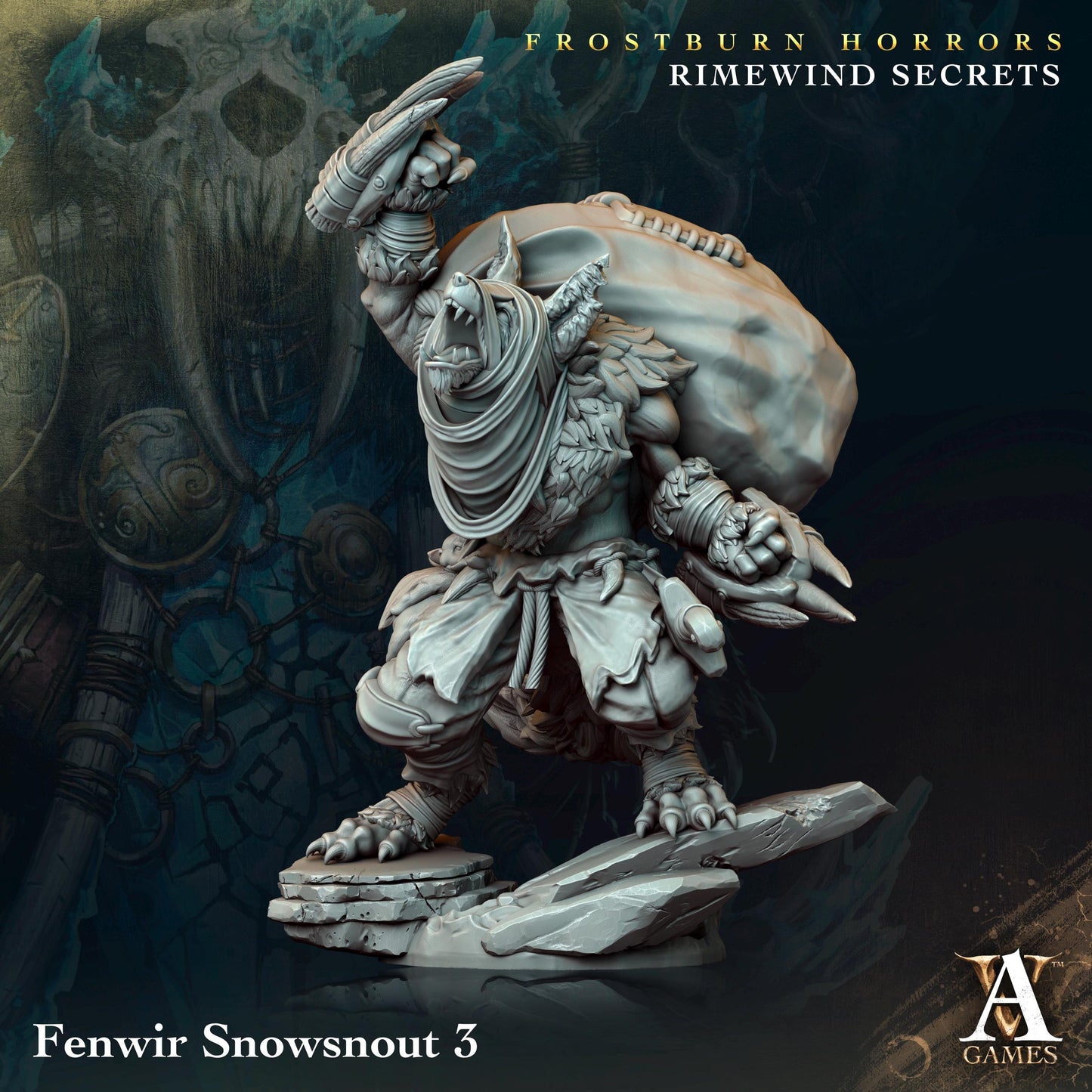 a statue of a demon holding a sword
