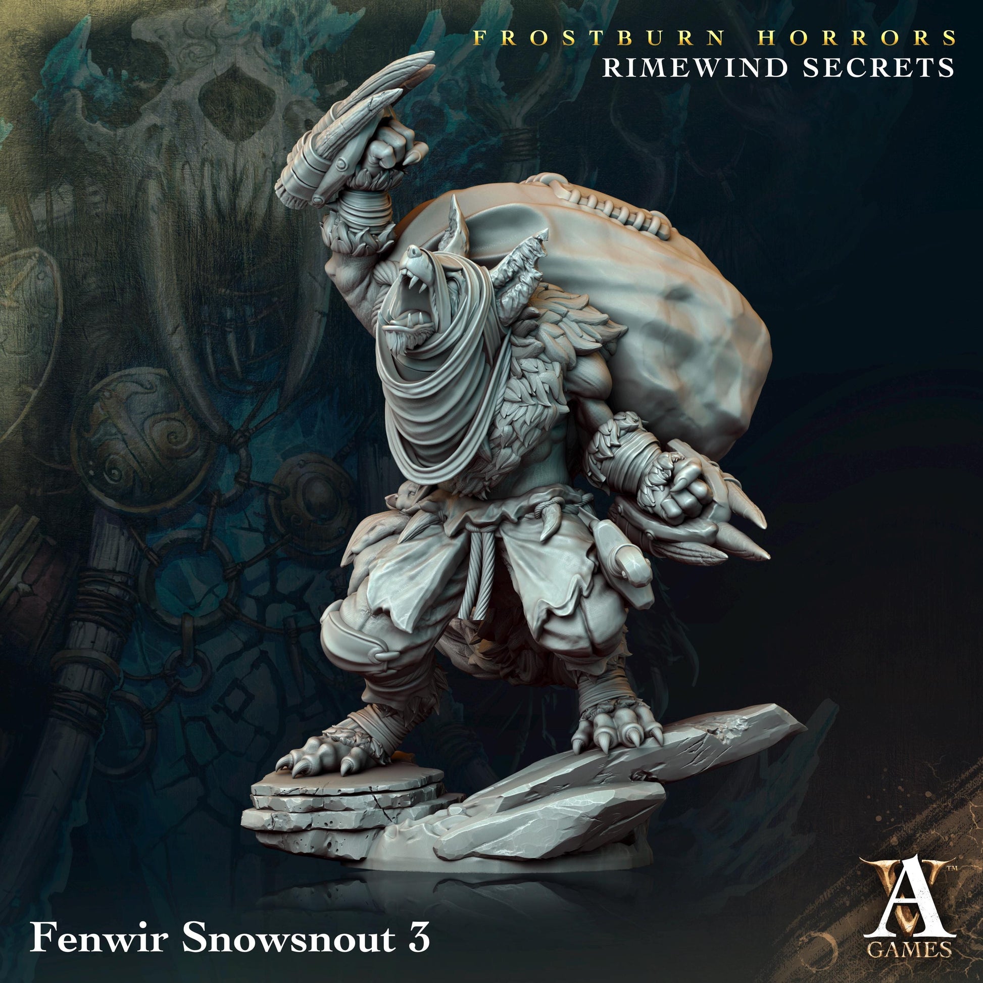 a statue of a demon holding a sword