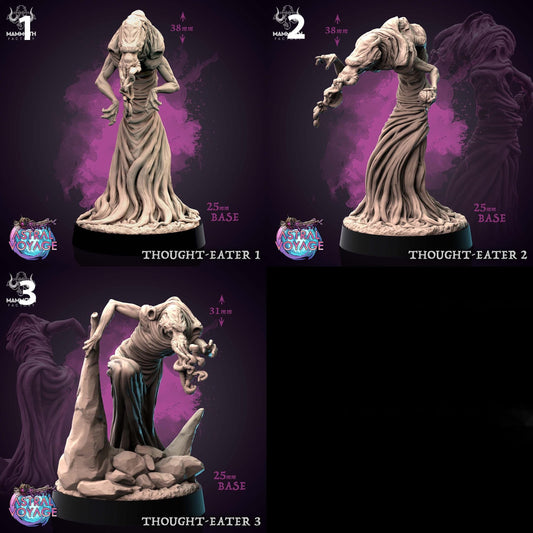 a series of three images of a statue of a woman