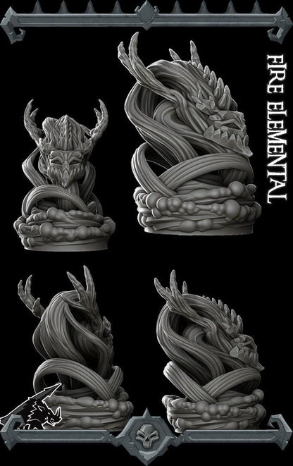 Fire Elemental | Nature Miniature | Rocket Pig Games | Resin | Fantasy | DnD | RPG | TTRPG | Tabletop
