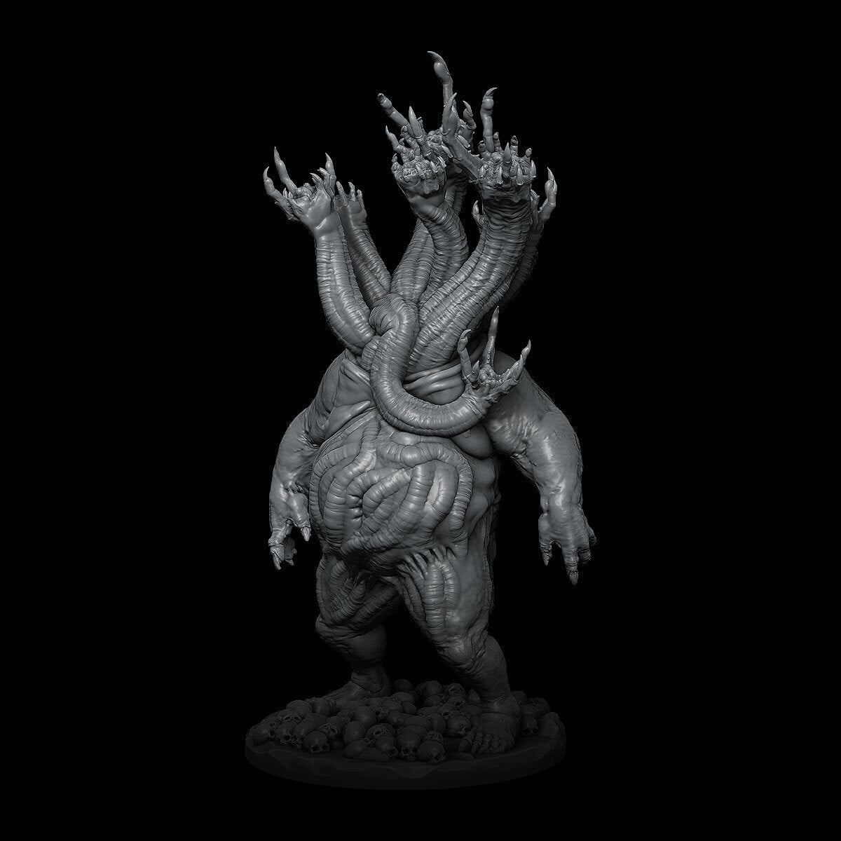 a statue of a creature with large arms and legs