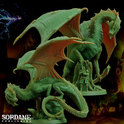 a close up of a statue of a green dragon
