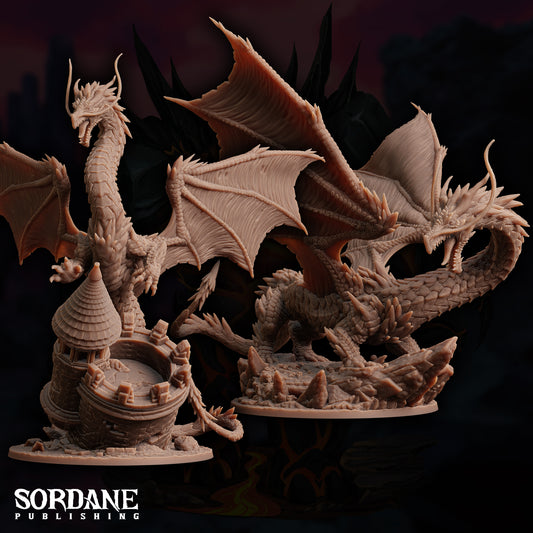 a statue of a dragon on a pedestal