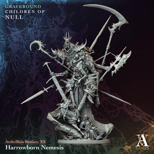 a statue of a man holding two swords