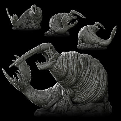 a black and white photo of a dinosaur statue