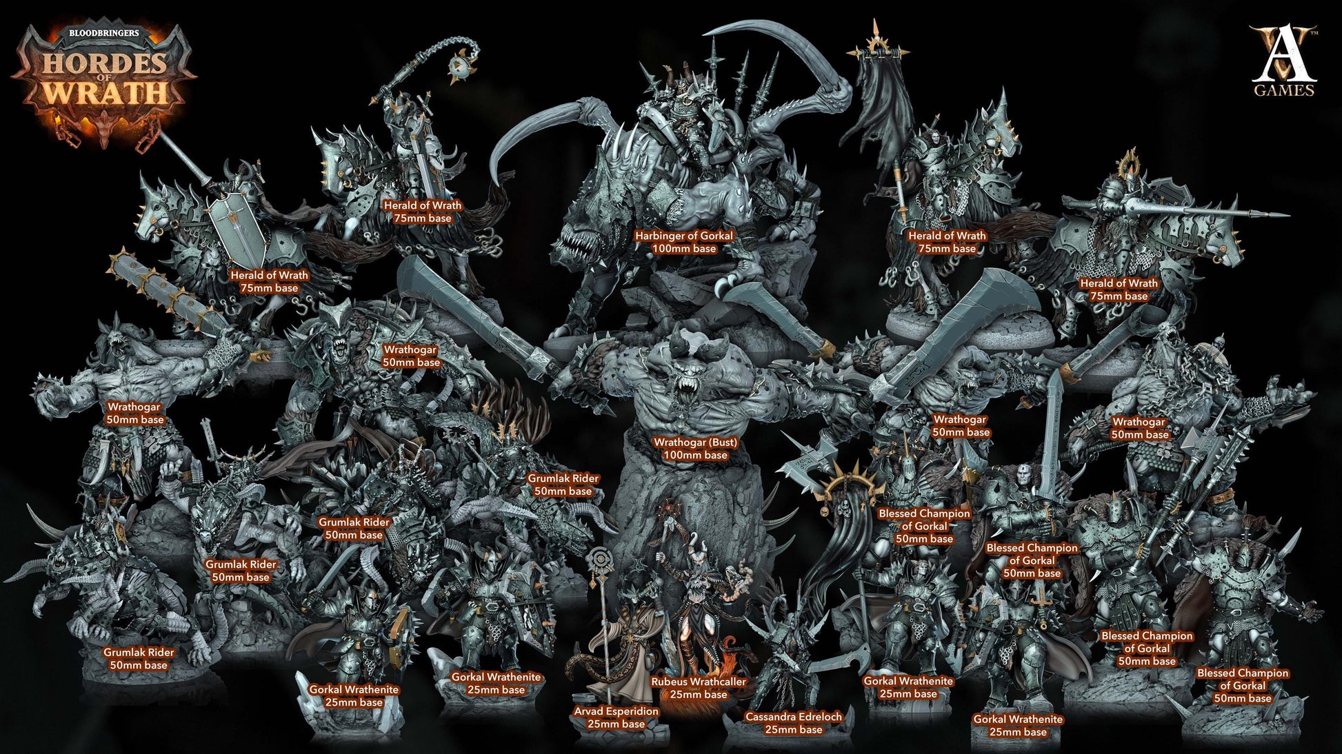 a bunch of different types of warhammers
