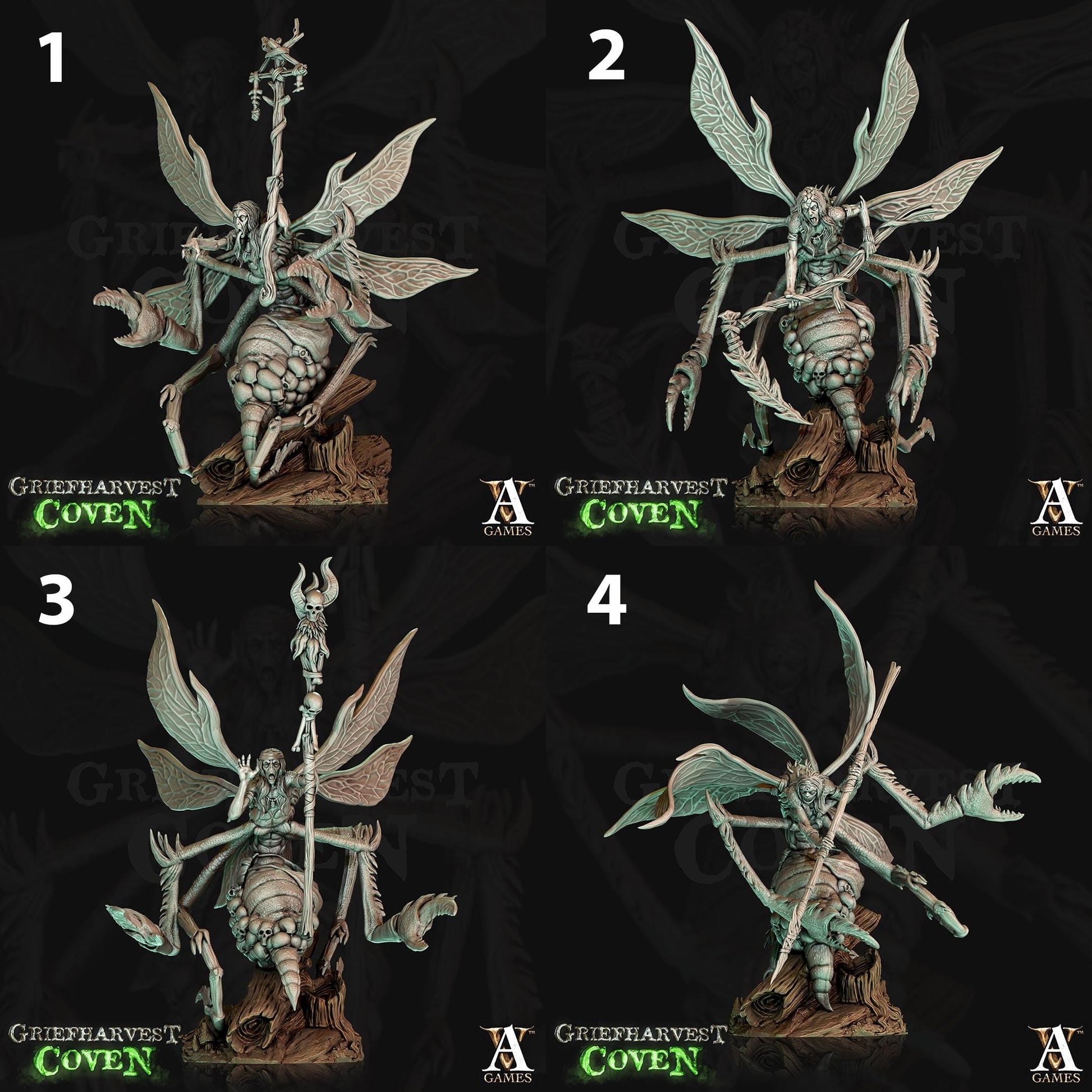 a bunch of pictures of a statue of some sort