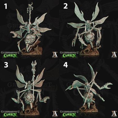 a bunch of pictures of a statue of some sort