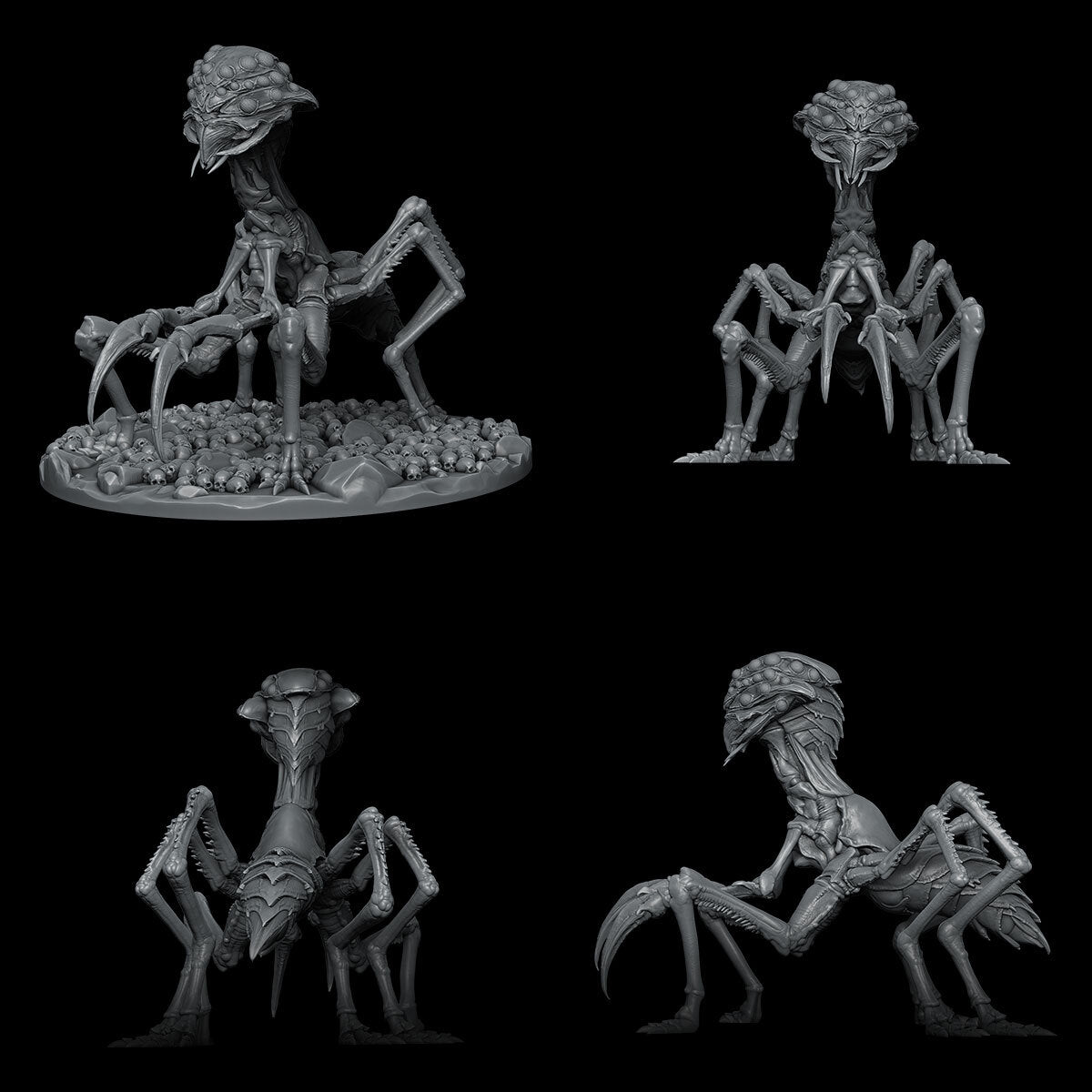 a group of alien figurines sitting on top of each other