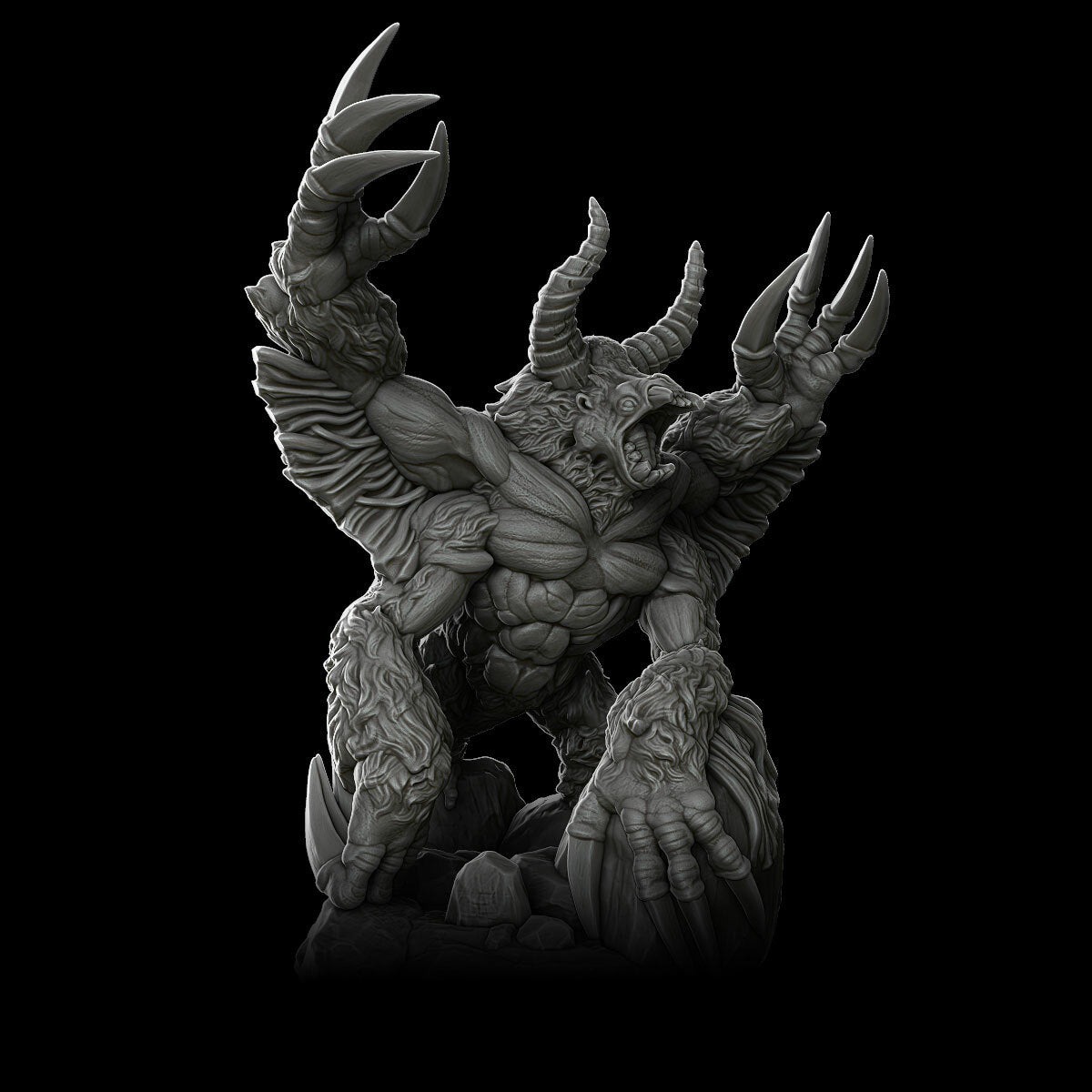 a black and white photo of a demonic creature