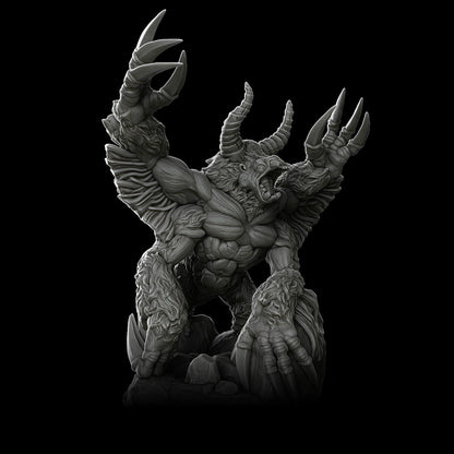 a black and white photo of a demonic creature