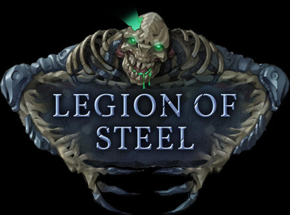 a sign that says legion of steel